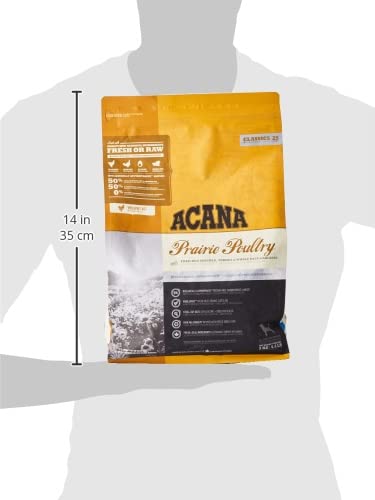 Acana Classic Prairie Poultry Dry Dog Food, Grain Free Dog Food for All Life Stages, Fresh or Raw Ingredients, 2 kg