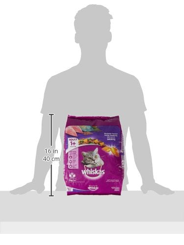 Whiskas Adult Cat Food, Pocket Mackerel, 3 kg