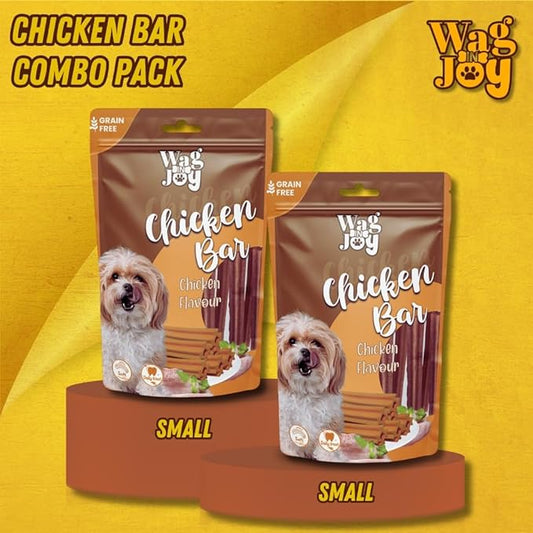 Chicken Bar Treats for Dogs | Non Veg | Grain Free, Soft Daily Treats for Healthy Teeth | 150 gm (Combo 2)