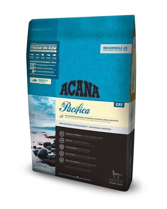 Acana Pacifica Cat, Grain Free Dry Cat Food for All Life Stages, 1.8 Kg