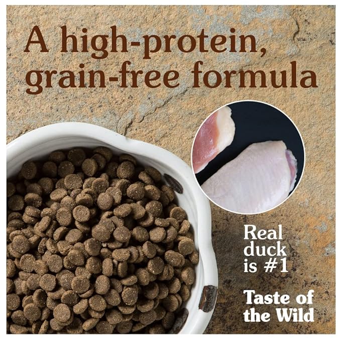 Taste of the Wild Dry Dog Food Wetlands Canine (Wild Fowl) 5.6-Kg, All Life Stages