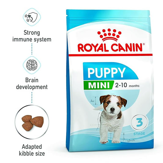 Royal Canin Mini Puppy Food, 800 Grams, Dry Food, Supports Complex Natural Defence & digestive health, Supports Immune System
