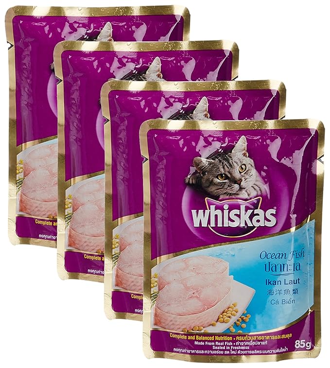 Food World Combo - Whiskas Junior Cat Food Tuna, 85g (Pack of 4) Promo Pack