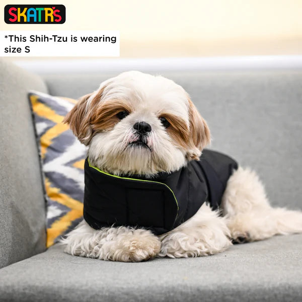 Skatrs Midnight Blue Puffer Reversible Jacket for Dogs and Cats