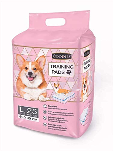 Goodies Training Pads for Dogs Super Absorbent 60x90cm (Large, 25pcs)