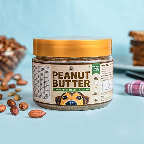 Peanut Butter for Dogs | Dog Food and Treat | No Xylitol | Protein Rich Food | Natural, Zero Preservatives | Pack of 2 (250gm Each)