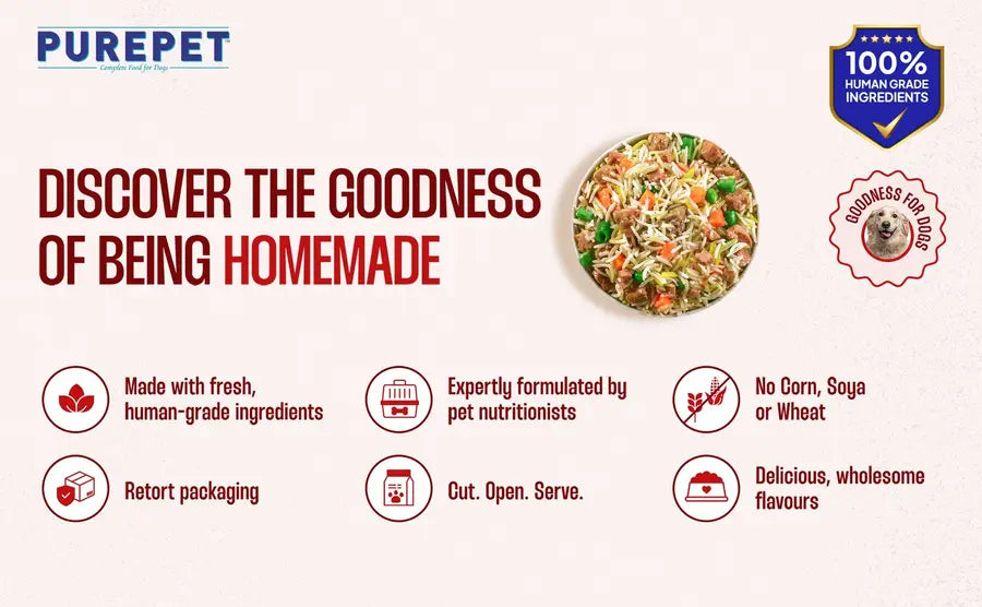 PurePet Fresh Mutton Biryani Dog Wet Food