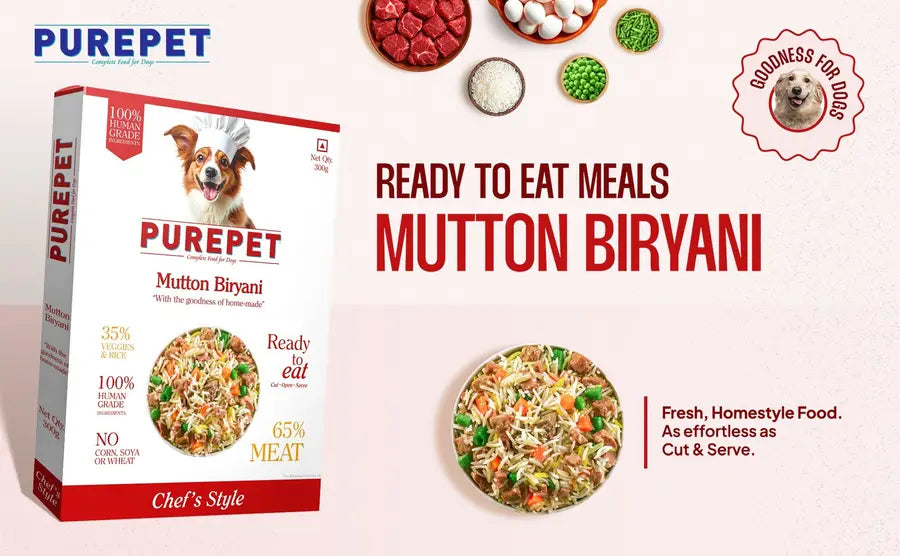PurePet Fresh Mutton Biryani Dog Wet Food