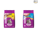 Whiskas Adult (+1 Year) Dry Cat Food, Chicken Flavour, 1.2kg Pack and Adult (+1 Year) Dry Cat Food, Ocean Fish Flavour, 1.2kg Pack
