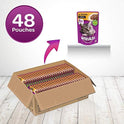Whiskas Adult (1+ Years) Wet Cat Food, Chicken in Gravy Flavour, 48 x 85 g Pouches