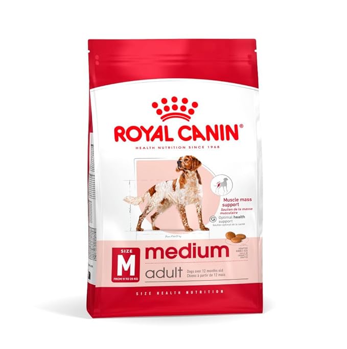 Royal Canin Medium Adult Dog Food, 1 Kg, Dry Food, Provides Muscle Mass, Supports Complex Natural Defense & Optimal Health Support