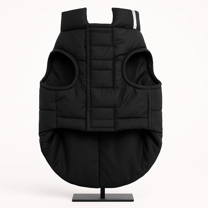 Zigly Lifestyle Trail Buddy Dog Jacket Black| Lightweight, Water-Resistant & Windproof Dog Coat - 2XL