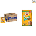 Pedigree Wet Food for Adult Dogs, Grilled Liver Chunks Flavour in Gravy with Vegetables, 30 Pouches (30 X 70 g)&Pedigree Biscrok Biscuit Treats for Dogs (Above 4 Months), Chicken Flavour, 500g Pack