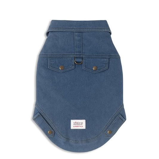 Zigly Lifestyle Snug Denim Shirt for Dogs-Blue-XL – Soft & Lightweight Casual Wear for Small and Medium Breeds|Comfortable Stylish Pet Wear