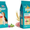 Mankind PetStar Adult Dry Dog Food (High Protein) Chicken & Wheat Flavor, 10kg (Pack of 2)| Improves Muscle & Strength, Supports Immunity, Protects Liver & Kidney