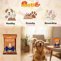Nootie Freshly Baked Dog Biscuits | Highly Nutritional & Digestible Dog Treat | Real Chicken & Peanut Butter Cookies | High Protein Munchies for All Dog Breeds & Life Stages | Pack of 1 (900gms)