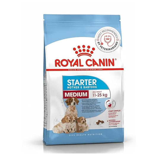 Royal Canin Medium Starter, Mother & Babdog Food, 4 Kg, Dry Food, Supports Complex Natural Defence & digestive health, Provides Gestation/Lactation Support, Supports Easy rehydration