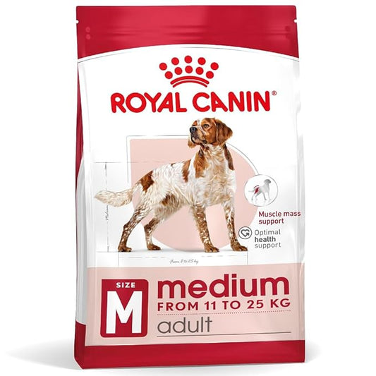 Royal Canin Medium Adult Dog Food, 15 Kg, Dry Food, Supports Digestive Health & Promotes Natural Defence
