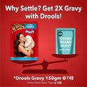 Drools Puppy Wet Dog Food 24 Packs (150g X 24) | Real Chicken and Chicken Liver Chunks in Gravy | Support Immunity | Oral Health | Training and Behaviour