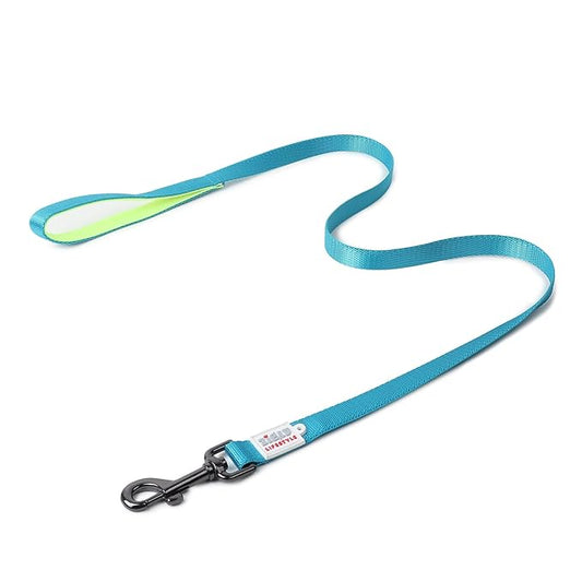 Zigly Lifestyle Classic Dog Leash-Medium- Neon Green | Long Padded Leash for Medium Dogs | Comfortable Strong Leash for Pets