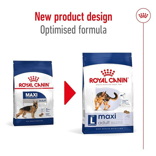 Royal Canin Maxi Adult Dog Food, 4 Kg, Dry Food, Supports Digestive Health & Optimal Health, Provides Bone & Joint Support