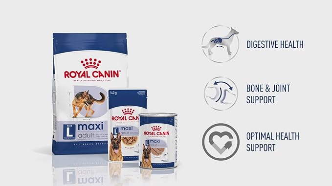 Royal Canin Maxi Adult Dog Food For Dogs 5+ years of Age, 4 Kg, Dry Food, Supports Digestive Health & Optimal Health, Provides Bone & Joint Support