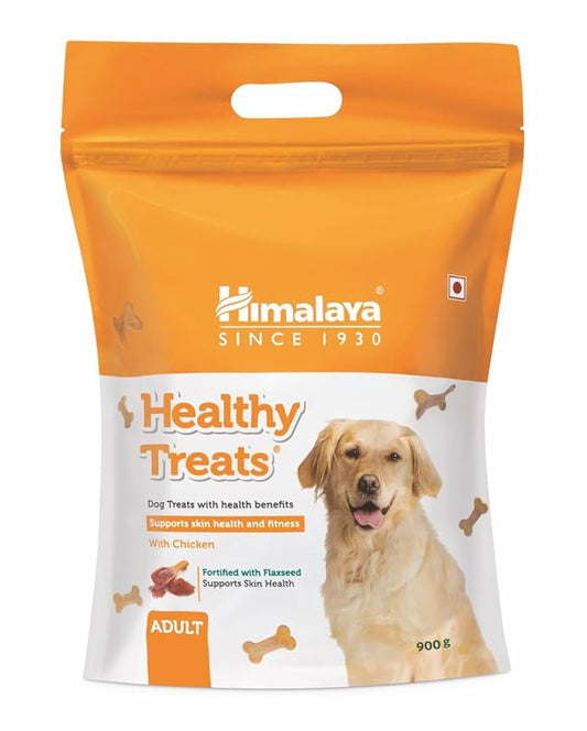Himalaya Healthy Dog Biscuit Treats for Adult Dog with Chicken, 900g I Improves Skin Health I Active Life | Training & Rewards