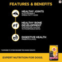 Pedigree PRO Expert Nutrition Large Breed Puppy (3-18 Months), Dry Dog Food, Chicken, 3kg Pack & Puppy Wet Dog Food, Chicken and Liver Chunks Flavour in Gravy with Vegetables, 70g Pouch