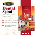 Goodies Dental Spiral Sticks for Dogs – 500g | Long-Lasting Oral Care Chews for All Breeds | Helps Reduce Plaque & Tartar | Supports Fresh Breath & Healthy Gums