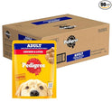 Pedigree Adult Wet Dog Food, Chicken & Liver Chunks in Gravy, 70 g (Pack of 90), Complete & Balanced Meal for Adult Dogs