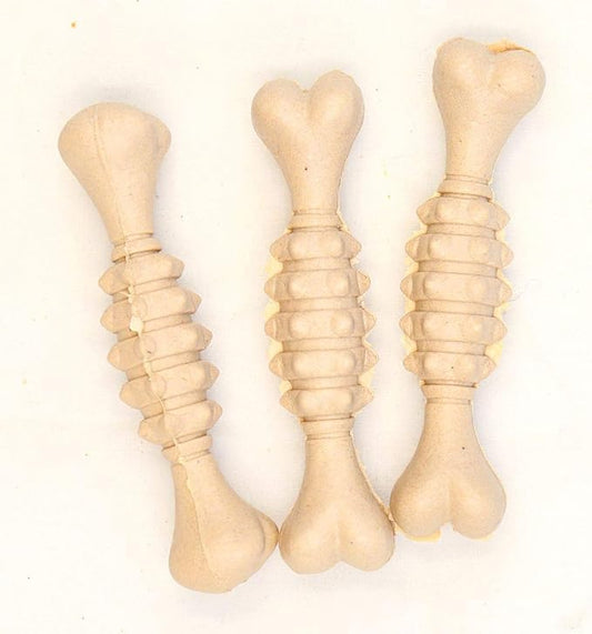 Gnawlers Oat Bone Dog Treat for All Life Stages, Vegetable Flavor 225g (25 Pieces)