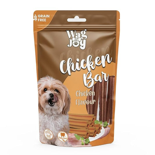 Chicken Bar Treats for Dogs | Non Veg | Grain Free, Soft Daily Treats for Healthy Teeth | 150 gm (Small)