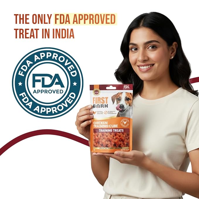 First Bark Dog Treats for Adult Dog & Puppy – Training Treats Bite-Sized Chicken Jerky for Dogs, Small Dogs & Shih Tzu | Puppy Treats & Dog Snacks –Chicken Lover (70g) x1