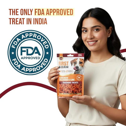 First Bark Dog Treats for Adult Dog & Puppy – Training Treats Bite-Sized Chicken Jerky for Dogs, Small Dogs & Shih Tzu | Puppy Treats & Dog Snacks –Chicken Lover (70g) x1