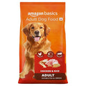 Amazon Basics Dry Dog Food | 10 Kg | Chicken & Rice | with Real Chicken Meat | Kibble for Adult Dogs | Packed with Protein | Suitable for All Breeds