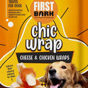 FirstBark Chic Wrap Chees & Chicken Wraps Flavour (Pack of 3) Sold by DogsNCats, All Life Stages, stick