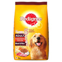 Pedigree Adult Wet Dog Food, Chicken & Liver Chunks in Gravy, 70 g (Pack of 15) & Adult Dry Dog Food, Meat & Rice, 3kg Pack & Adult Dry Dog Food, Chicken & Vegetables, 3kg Pack