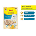 Me-O Delite Tuna in Gravy 70G, Wet Food, Pack of 12 (70G X 12, 840G), Adult, cat