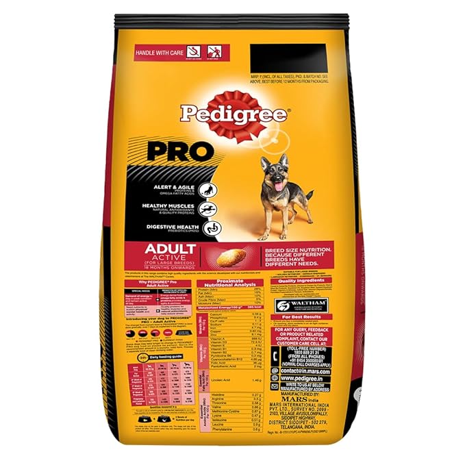 Pedigree PRO Expert Nutrition Dry Food (18 Months Onwards), 20kg Pack& Wet Food for Adult Dogs, 30 Pouches (30 X 70 g)