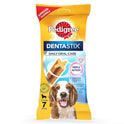 Pedigree Adult Wet Dog Food, Chicken & Liver Chunks in Gravy, 70 g (Pack of 15) & Pedigree Dentastix Medium Breed (10-25 kg) Oral Care Dog Treat (Chew Sticks) (7 Sticks) 180g Weekly Pack