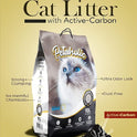 DOGTOWN Petaholic Active Carbon cat litter100% Natural | Dust Free | Super Absorbent | Chemical Free | ((10L) (Pack of 2)