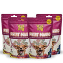 Fruit Magic Veg Treats for Dogs | Vitamin C, Calcium Enriched | Gluten Free | Mix Fruit, Strawberry, Blueberry & Banana Flavour, 125 gm (Candies Shape) (Pack of 4)