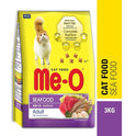 Me-O Adult Dry Cat Food, Seafood Flavor, 3 Kg