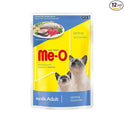 ME-O Wet Pouch Adult CAT Food Ocean Fish Flavour 80 G Pack of 12, 960g