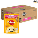 Pedigree Puppy Wet Dog Food, Chicken Chunks in Gravy, 70 g (Pack of 90), Complete & Balanced Meal for Puppies