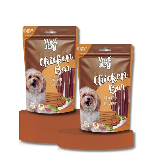 Chicken Bar Treats for Dogs | Non Veg | Grain Free, Soft Daily Treats for Healthy Teeth | 150 gm (Combo 2)