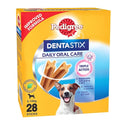 Pedigree Dentastix Small Breed (5-10 kg) Oral Care Dog Treat, 440g Monthly Pack (28 Chew Sticks) & Puppy Wet Dog Food, Chicken and Liver Chunks Flavour in Gravy with Vegetables, 30 Pouches (30x70g)