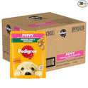 Pedigree Puppy Wet Dog Food, Chicken and Liver Chunks Flavour in Gravy with Vegetables, 70 g (Pack of 30), Complete & Balanced Nutrition for Puppies