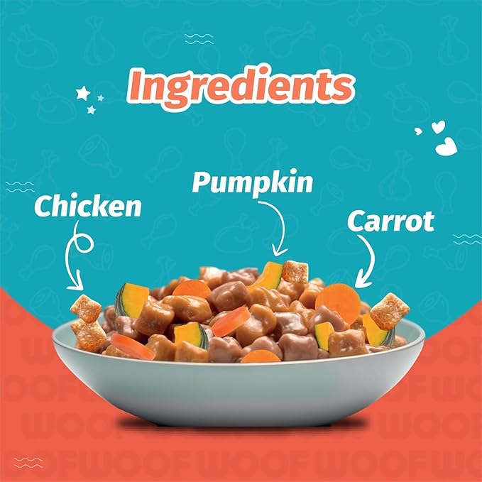 Mankind Petstar Adult Dog Food (High Protein) Combo - Meat & Wheat 3 kg + Adult Gravy 120g (Pack of 15)