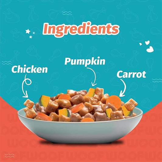 Mankind Petstar Adult Dog Food (High Protein) Combo - Meat & Wheat 3 kg + Adult Gravy 120g (Pack of 15)